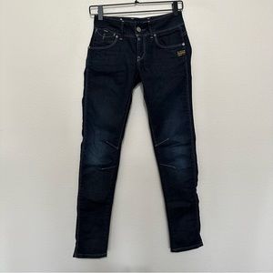 G-star raw fender skinny women’s dark wash size 26 waist 30 length